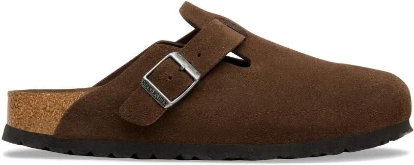 Birkenstock Boston platte muiltjes met gespsluiting Bruin