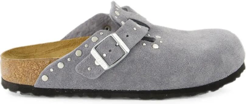 Birkenstock Boston Rivets muiltjes Blauw