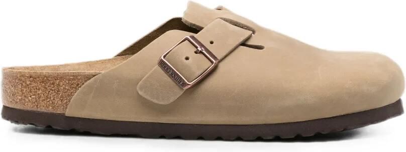 Birkenstock Boston sandalen met gespsluiting Beige
