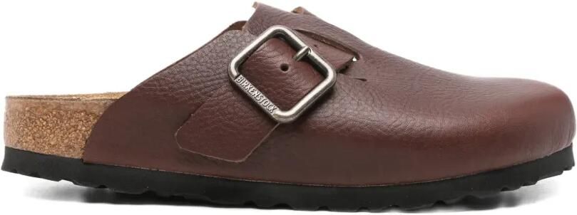 Birkenstock Boston sandalen met gespsluiting Bruin