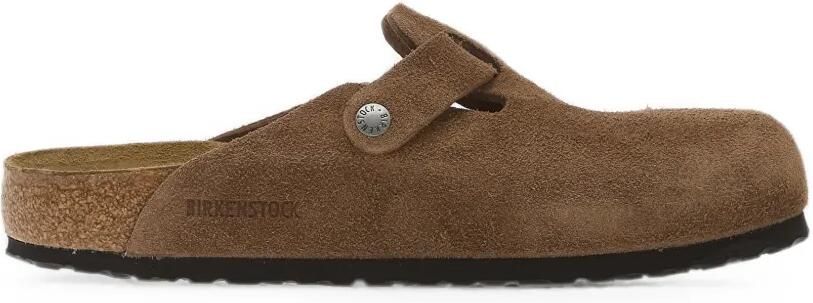 Birkenstock Boston sandalen met gespsluiting Bruin