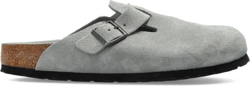 Birkenstock Boston sandalen met gespsluiting Grijs