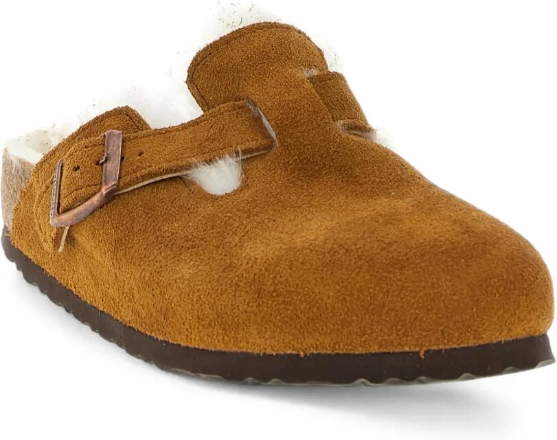 Birkenstock Boston sandalen met lammy voering Bruin - Foto 2