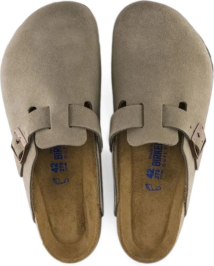 Birkenstock Boston soft-footbed suede-leather slippers Beige - Foto 2