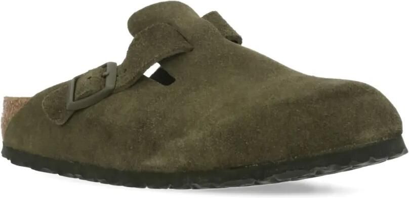 Birkenstock Boston suède muiltjes Groen - Foto 5