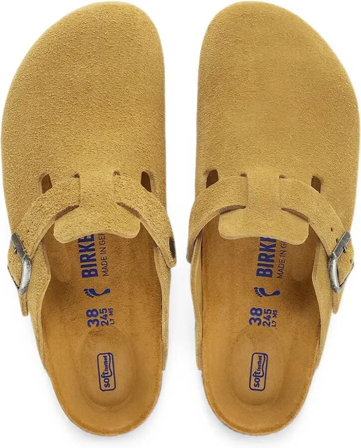 Birkenstock Boston suède muiltjes met gespsluiting Bruin - Foto 2