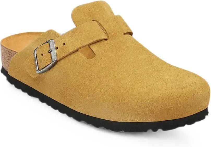Birkenstock Boston suède muiltjes met gespsluiting Bruin - Foto 3