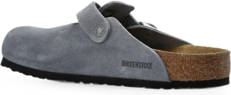Birkenstock Boston suède muiltjes met gespsluiting Grijs - Foto 5