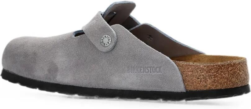 Birkenstock Boston suède muiltjes met gespsluiting Paars - Foto 4