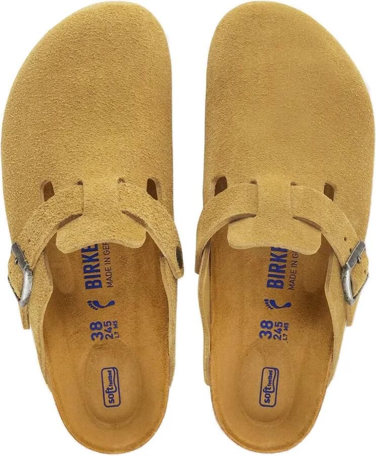 Birkenstock Boston suède sandalen Geel - Foto 2