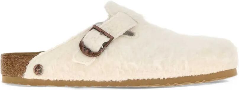 Birkenstock Boston wool slippers Beige