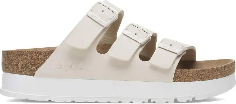Birkenstock Florida flex sandalen met plateauzool Beige