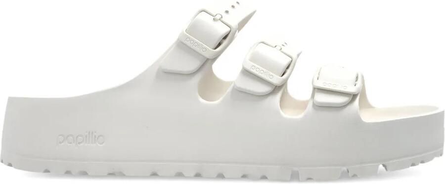 Birkenstock Florida Flex slippers met drievoudig bandje Beige