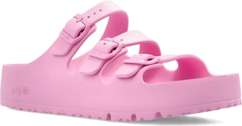 Birkenstock Florida Flex slippers met drievoudig bandje Roze - Foto 3