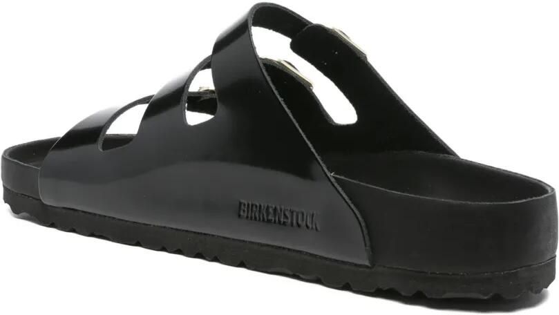 Birkenstock Florida Fresh leren sandalen met drievoudige gesp Zwart - Foto 2
