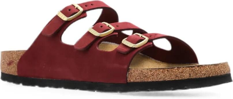 Birkenstock Florida Fresh leren sandalen Rood - Foto 5