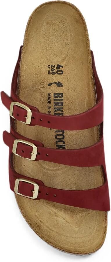 Birkenstock Florida Fresh leren sandalen Rood - Foto 3