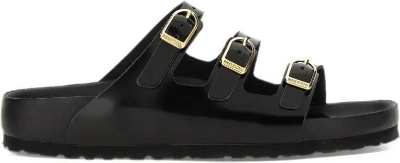 Birkenstock Florida Fresh patent leather sandals Zwart