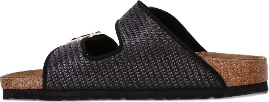 Birkenstock Geweven sandalen met dubbele gesp Zwart