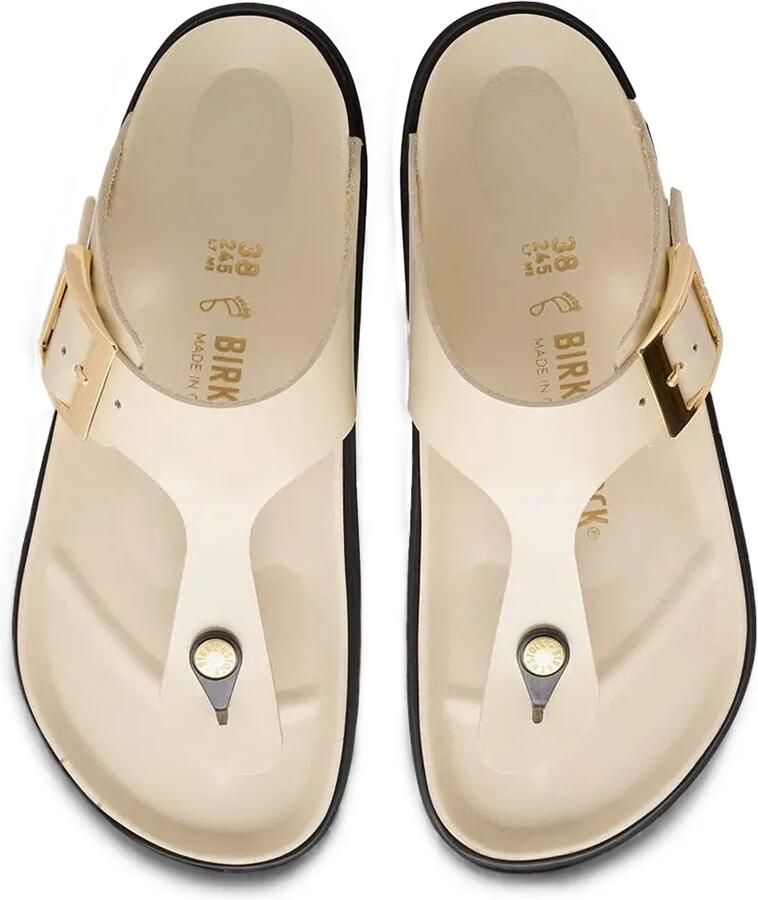 Birkenstock Gizeh lakleren sandalen Beige - Foto 2