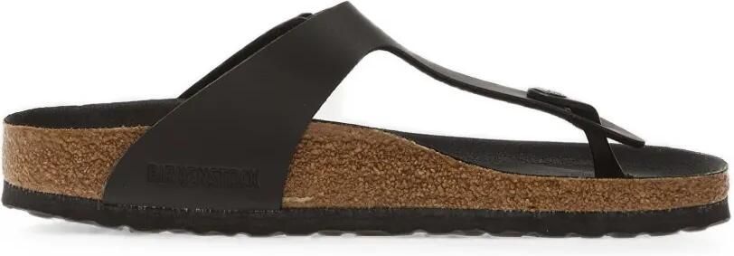 Birkenstock Gizeh sandalen met gespsluiting Zwart