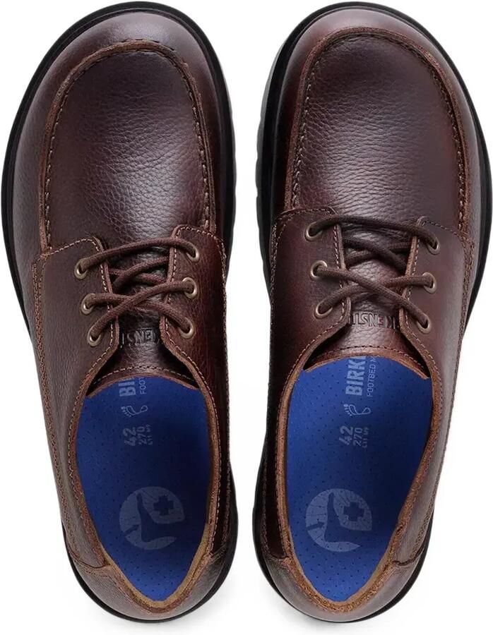 Birkenstock Highwood Moc derby veterschoenen van bewerkt leer Bruin - Foto 2
