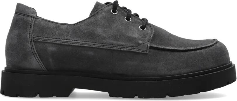 Birkenstock Highwood Moc Lace Low nubuck schoenen Grijs