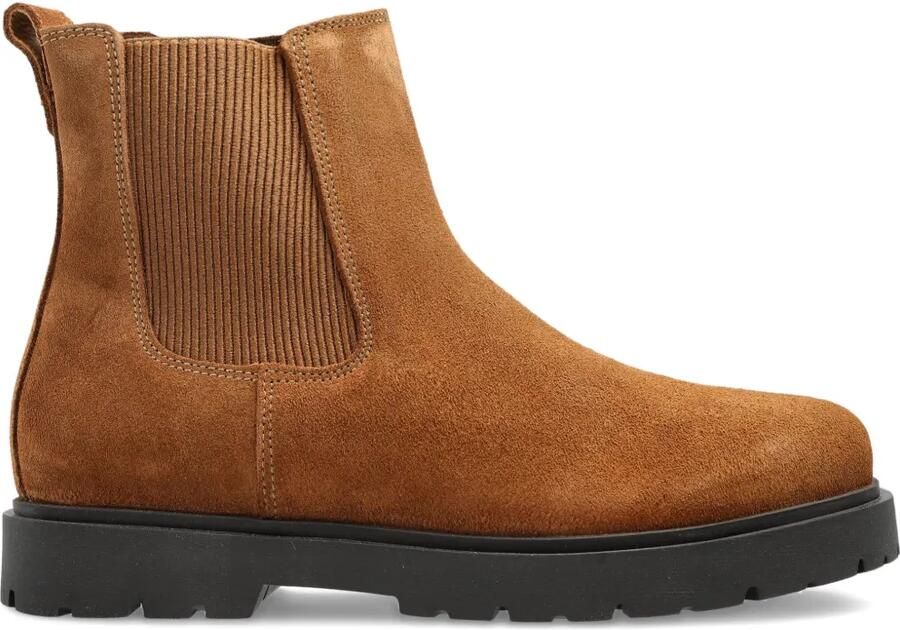 Birkenstock Highwood suède laarzen met plateauzool Bruin