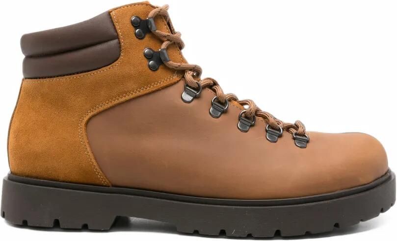 Birkenstock Jackson panelled leather boots Bruin