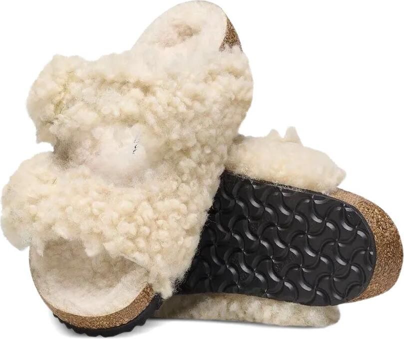 Birkenstock Kids Arizona lammy sandalen Beige - Foto 3