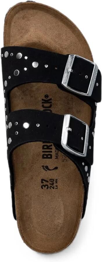 Birkenstock Kids Arizona Rivet Border sandalen met gespsluiting en studs Zwart - Foto 3