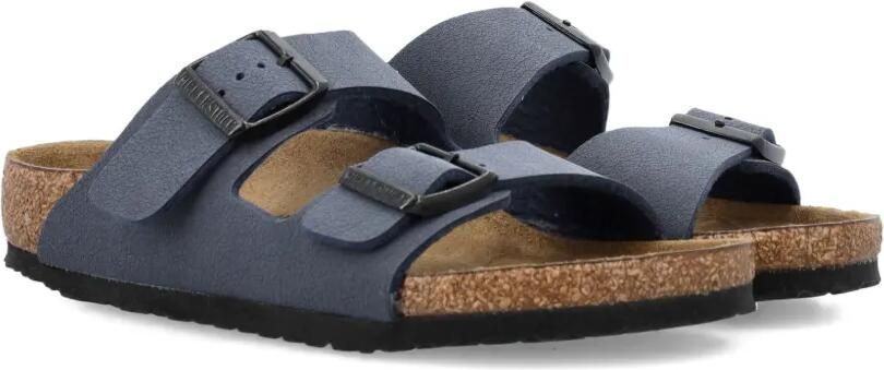 Birkenstock Kids Arizona sandalen met gesp Blauw