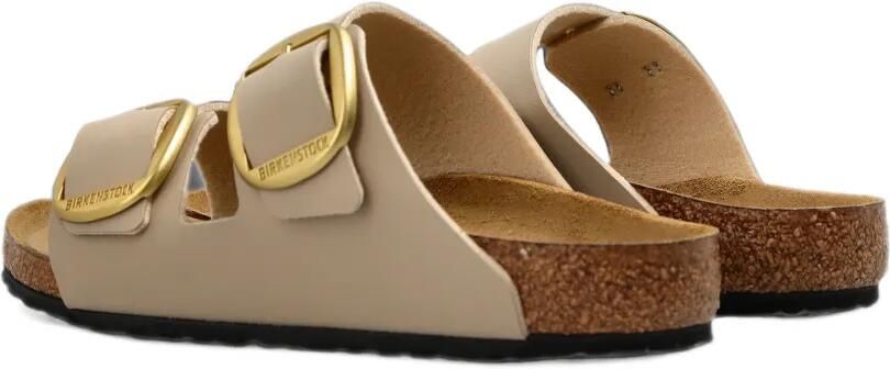 Birkenstock Kids Arizona slippers met gesp Beige