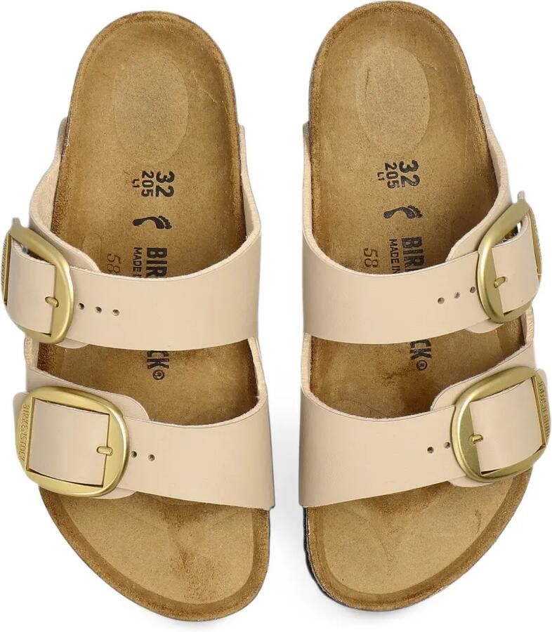 Birkenstock Kids Arizona slippers met gesp Beige - Foto 3