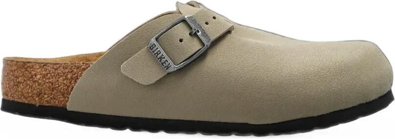 Birkenstock Kids Boston slippers met gespbandje Beige - Foto 3