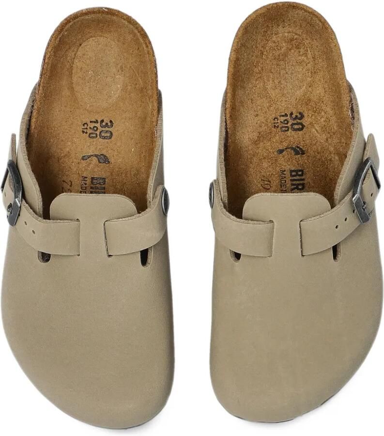 Birkenstock Kids Boston slippers met gespbandje Beige - Foto 2