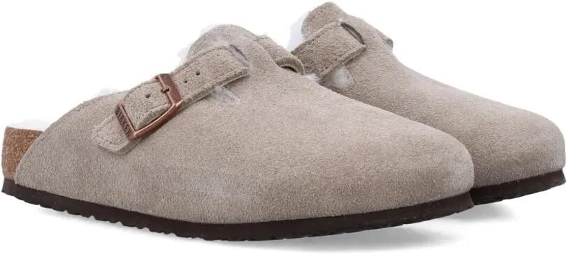 Birkenstock Kids Boston lammy klompen Beige