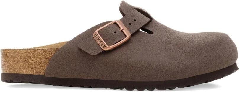 Birkenstock Kids Boston slippers met gespsluiting Bruin - Foto 4