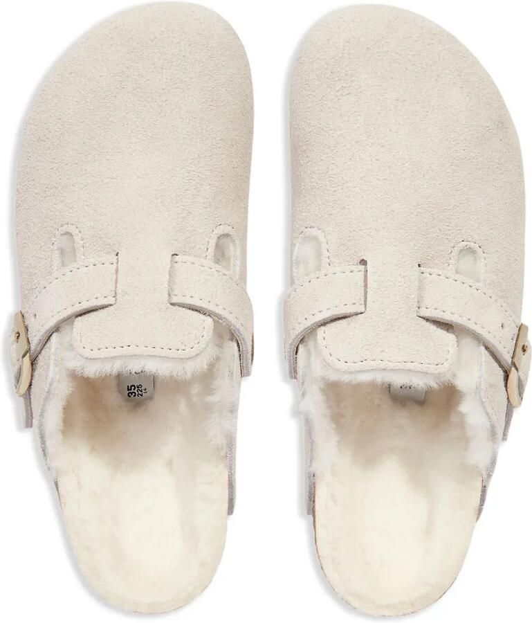 Birkenstock Kids Boston suède slippers Beige - Foto 2