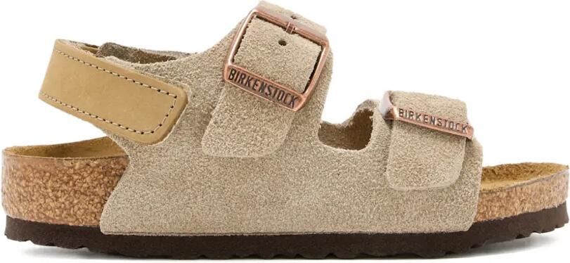 Birkenstock Kids Milano sandalen met gesp Beige