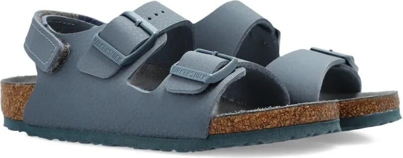 Birkenstock Kids Milano sandalen met gesp Blauw