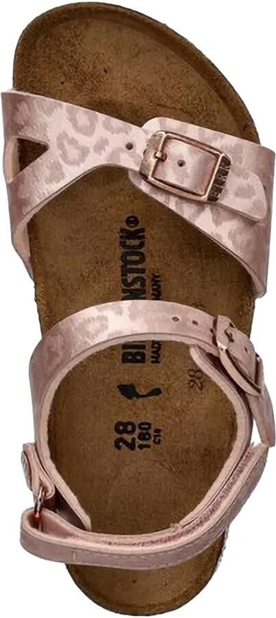 Birkenstock Kids Rio sandalen met luipaardprint en gespsluiting Roze - Foto 2