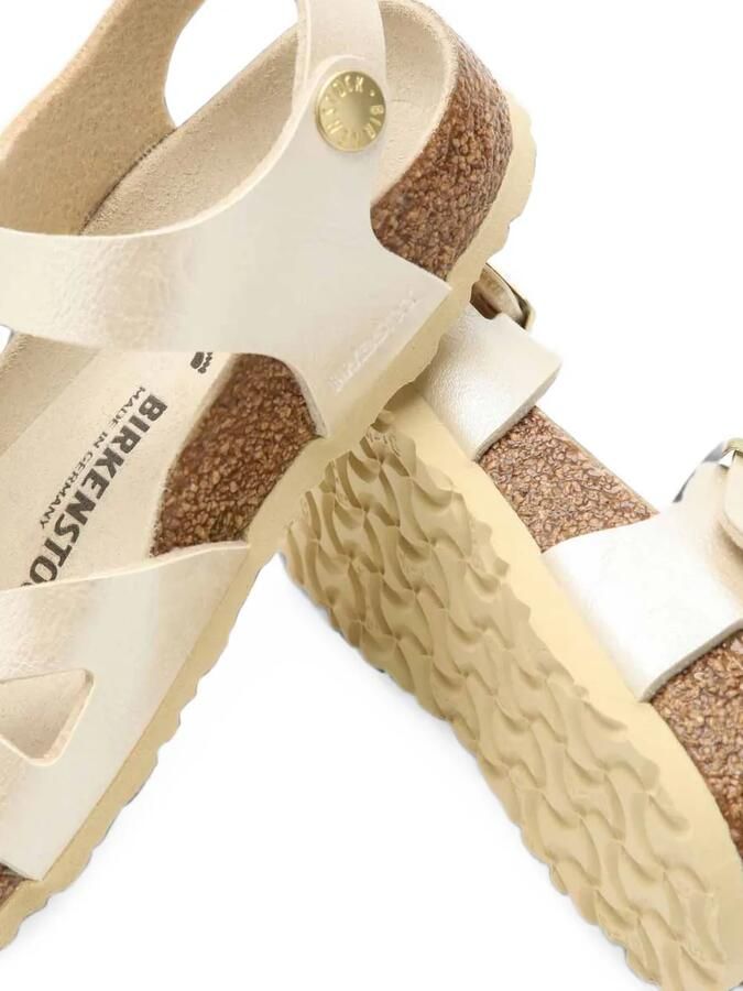 Birkenstock Kids Rio sandalen met gesp Beige - Foto 2