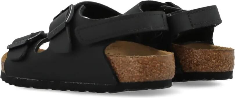 Birkenstock Kids Sandalen met gespbandje Zwart