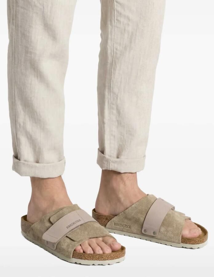 Birkenstock Kyoto sandalen met klittenband Beige - Foto 2