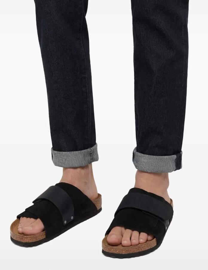 Birkenstock Kyoto sandalen met klittenband Zwart - Foto 2