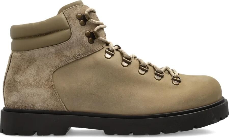 Birkenstock Laarzen met gewatteerde kraag en veters Beige
