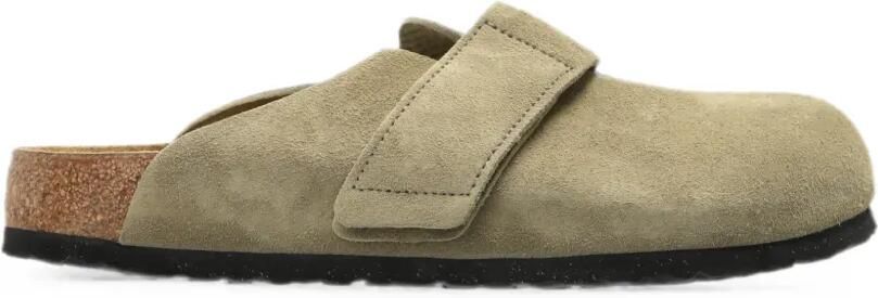 Birkenstock Loma suède muiltjes Groen