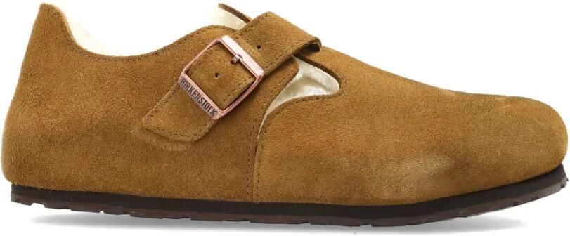 Birkenstock London lammy schoenen Bruin