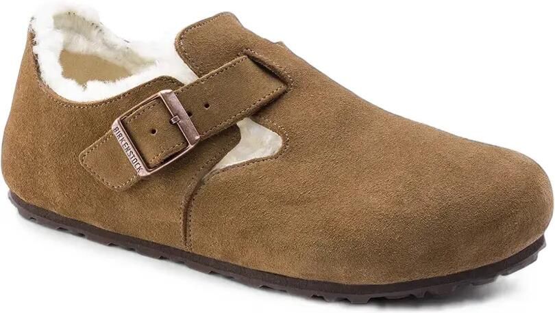 Birkenstock London lammy schoenen met gespsluiting Bruin - Foto 4